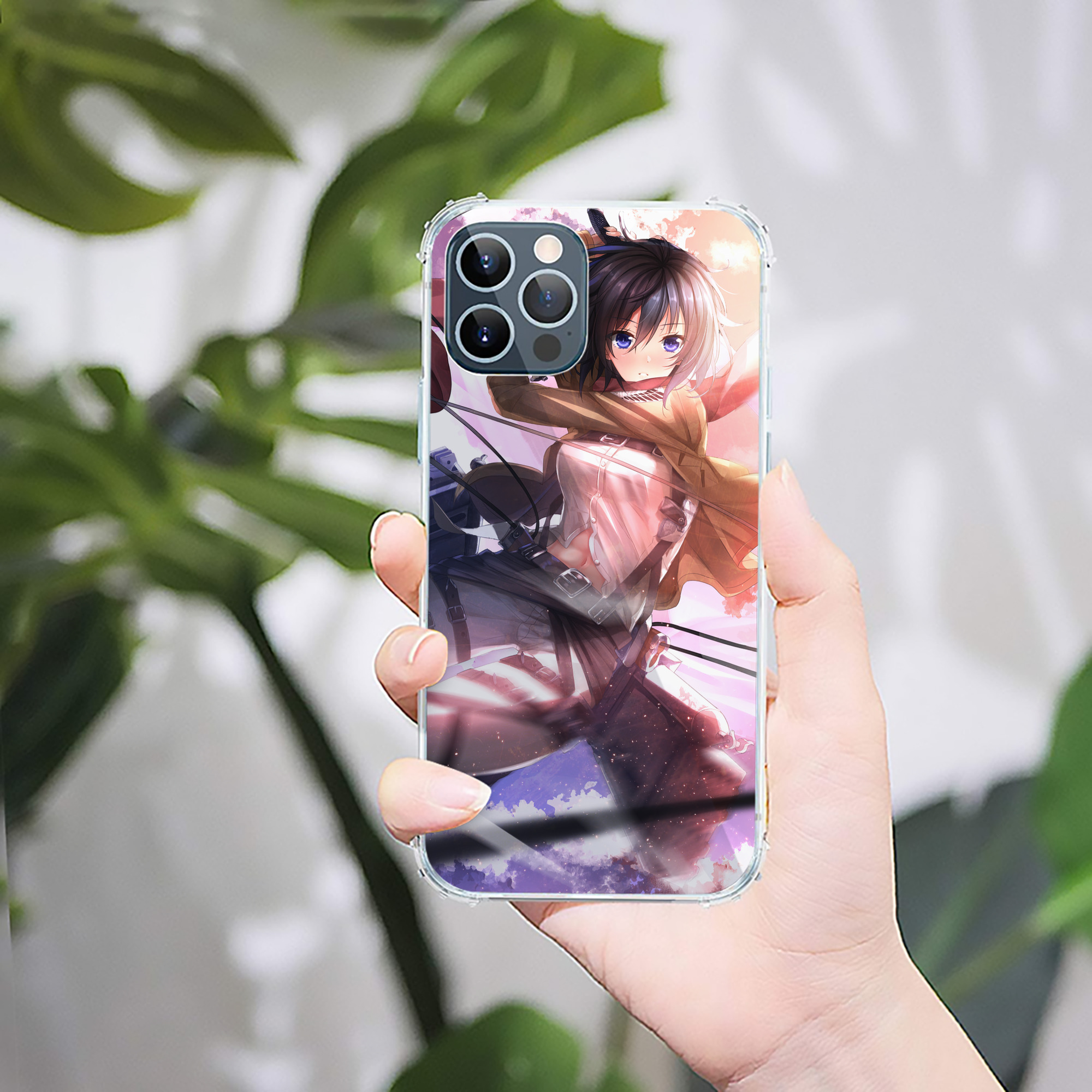 （画像用） 進撃の巨人 Attack on Titan 【iPhone 12シリーズ対応】透明スマホケース（クリアソフトケース）